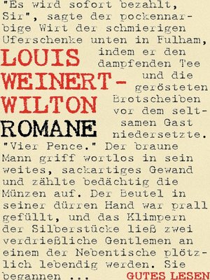 cover image of Louis Weinert-Wilton--Romane